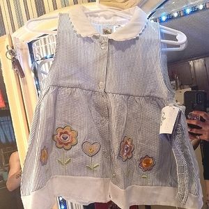 Brand new tutti frutti dress with matching headband